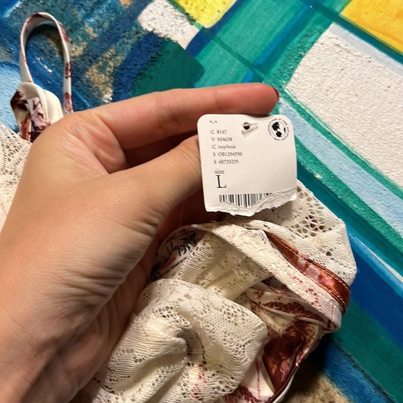 Free People Ivory Lace Romper Bike Shorts - Picture 7 of 7